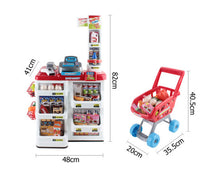 Load image into Gallery viewer, Keezi 24 Piece Kids Super Market Toy Set - Red &amp; White
