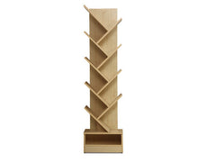 Load image into Gallery viewer, Display Shelf 9-Shelf Tree Bookshelf Book Storage Rack Bookcase Natural
