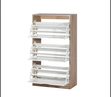 Load image into Gallery viewer, 36 Pairs Modren Shoe cabinet Shoe Organiser Wooden
