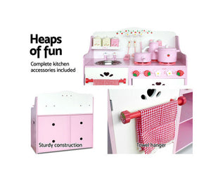 Keezi Kids Kitchen Play Set - Pink