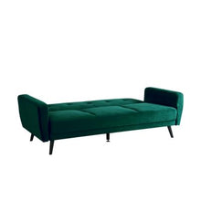 Load image into Gallery viewer, Jorn 3 Seater Velvet Sofa Bed - Dark Forest Green
