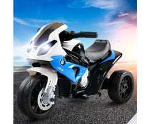 Load image into Gallery viewer, Kids Ride On Motorbike BMW Licensed S1000RR Motorcycle Car Blue
