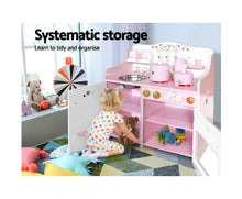 Load image into Gallery viewer, Keezi Kids Kitchen Play Set - Pink
