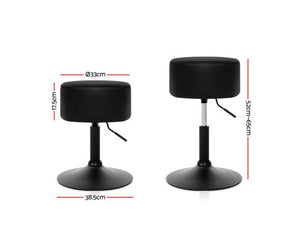 Kitchen Bar Stools Accent Chairs Gas Lift Stool Swivel Barstools Leather Black