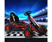 Load image into Gallery viewer, Kids Pedal Go Kart Car Ride On Toys Racing Bike Rubber Tyre Adjustable Seat
