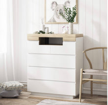 Load image into Gallery viewer, Modern new tallboy unit with five drawers chest Drawers
