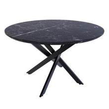 Load image into Gallery viewer, Zeta Dining Table(Marble) w/ 4 Catford Chairs(Dark Grey)

