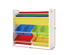 Load image into Gallery viewer, Keezi Kids Bookcase Childrens Bookshelf Toy Storage Organizer 3Tier Display Rack
