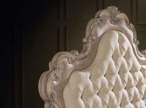 Lisbon Luxury Gray Upholstered Panel Bed