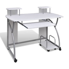 Load image into Gallery viewer, FirstChoise Computer Desk with Pullout Keyboard Tray White
