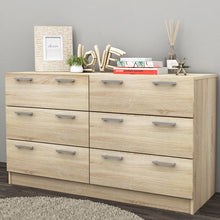 Load image into Gallery viewer, Tribecca 6 Drawer Low Boy - Light Sonoma Oak
