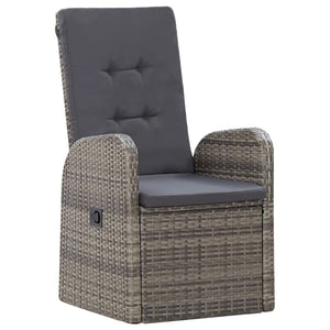 Alexa 7 Piece Outdoor Dining Set with Cushions Poly Rattan Grey