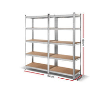 Load image into Gallery viewer, Giantz 2x0.9M Warehouse Shelving Racking Storage Garage Steel Metal Shelves Rack
