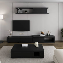 Load image into Gallery viewer, C550 Modern All Black Tv Entertainment unit

