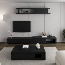 Load image into Gallery viewer, 2022 Modern All Black Tv Entertainment unit
