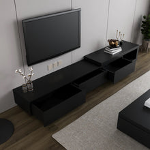 Load image into Gallery viewer, C550 Modern All Black Tv Entertainment unit
