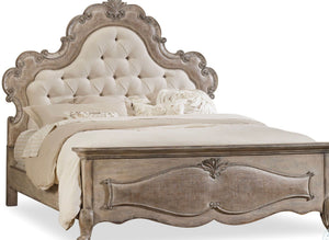 Lisbon Luxury Gray Upholstered Panel Bed