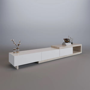 C550 Expandable Modern Wooden Tv Entertainment Unit