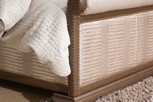Load image into Gallery viewer, Natura Modern Tan Gator Upholstered Sleigh Bed
