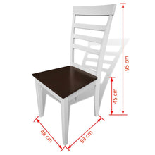 Load image into Gallery viewer, Alexa Extending Dining Set 7 Pieces Brown and White
