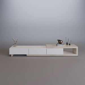 C550 Expandable Modern Wooden Tv Entertainment Unit