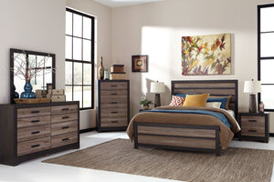 Rove Modern Style Panel Bed/Queen King