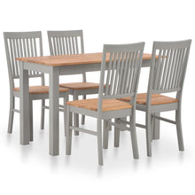 Load image into Gallery viewer, Roger 5 Piece Dining Set Solid Oak Wood
