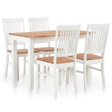 Load image into Gallery viewer, Parquet 5 Piece Dining Set Solid Oak Wood
