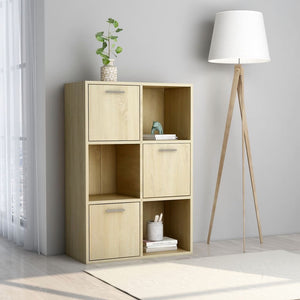 Rochelle Storage Cabinet Sonoma Oak 60x29.5x90 cm Chipboard