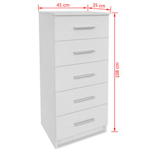 Load image into Gallery viewer, Tempur Tall Chest of Drawers Chipboard
