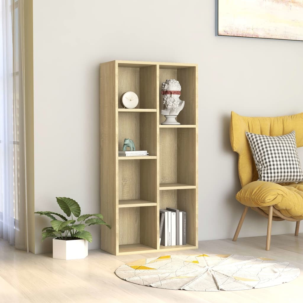 Kiel Book Cabinet Sonoma Oak 50x25x106 cm Chipboard