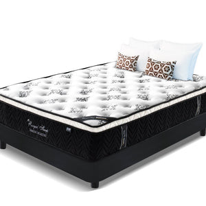 Queen Mattress Bed Euro Top 9 Zone Pocket Spring Latex Memory