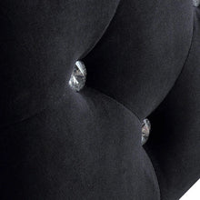 Load image into Gallery viewer, Ramos Velvet Bed With Tufted Diamond Black
