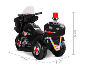 Rigo Kids Ride On Motorbike Motorcycle Car Black