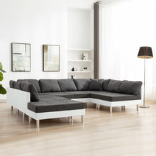 Load image into Gallery viewer, Sectional Sofa Faux Leather White
