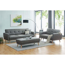 Load image into Gallery viewer, Tristan 6 Seater Sofa Bed Set w/ Ottoman - Grey
