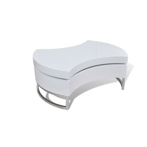 Milo Coffee Table Shapeadjustable High Gloss White