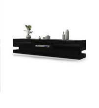 Load image into Gallery viewer, 180 cm RGB LED 180CM TV Stand Cabinet Wooden Entertainment Unit 2 Drawers High Gloss
