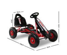 Load image into Gallery viewer, Kids Pedal Go Kart Car Ride On Toys Racing Bike Rubber Tyre Adjustable Seat
