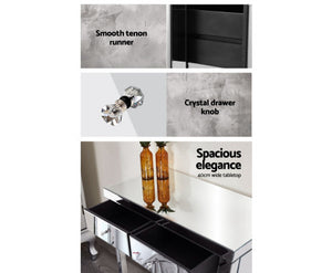 Mirrored Furniture Dressing Console Hallway Hall Table Sidebaord Drawers
