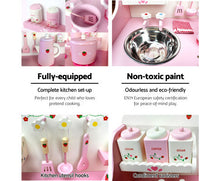 Load image into Gallery viewer, Keezi Kids Kitchen Play Set - Pink
