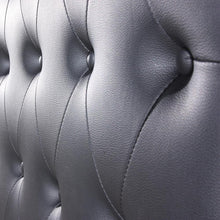 Load image into Gallery viewer, Garcia Chesterfield Leather Bed Black
