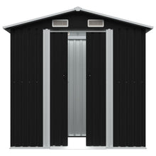 Load image into Gallery viewer, SG Garden Storage Shed Anthracite Steel 204x132x186 cm

