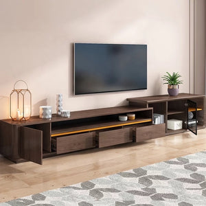 Brody Designer Entertainment Unit Set Solid Wood