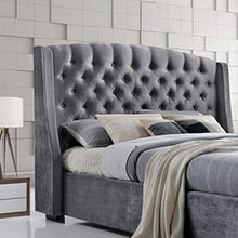 Load image into Gallery viewer, Roso Salween Luxury Queen Bed Frame Wing Back Tufted Headboard Bed
