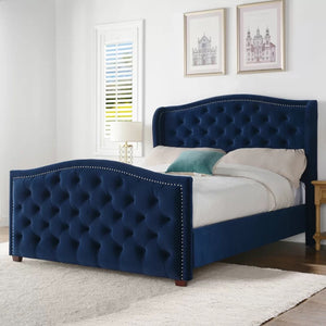 Klass Modern Tufted Upholstered Standard Bed