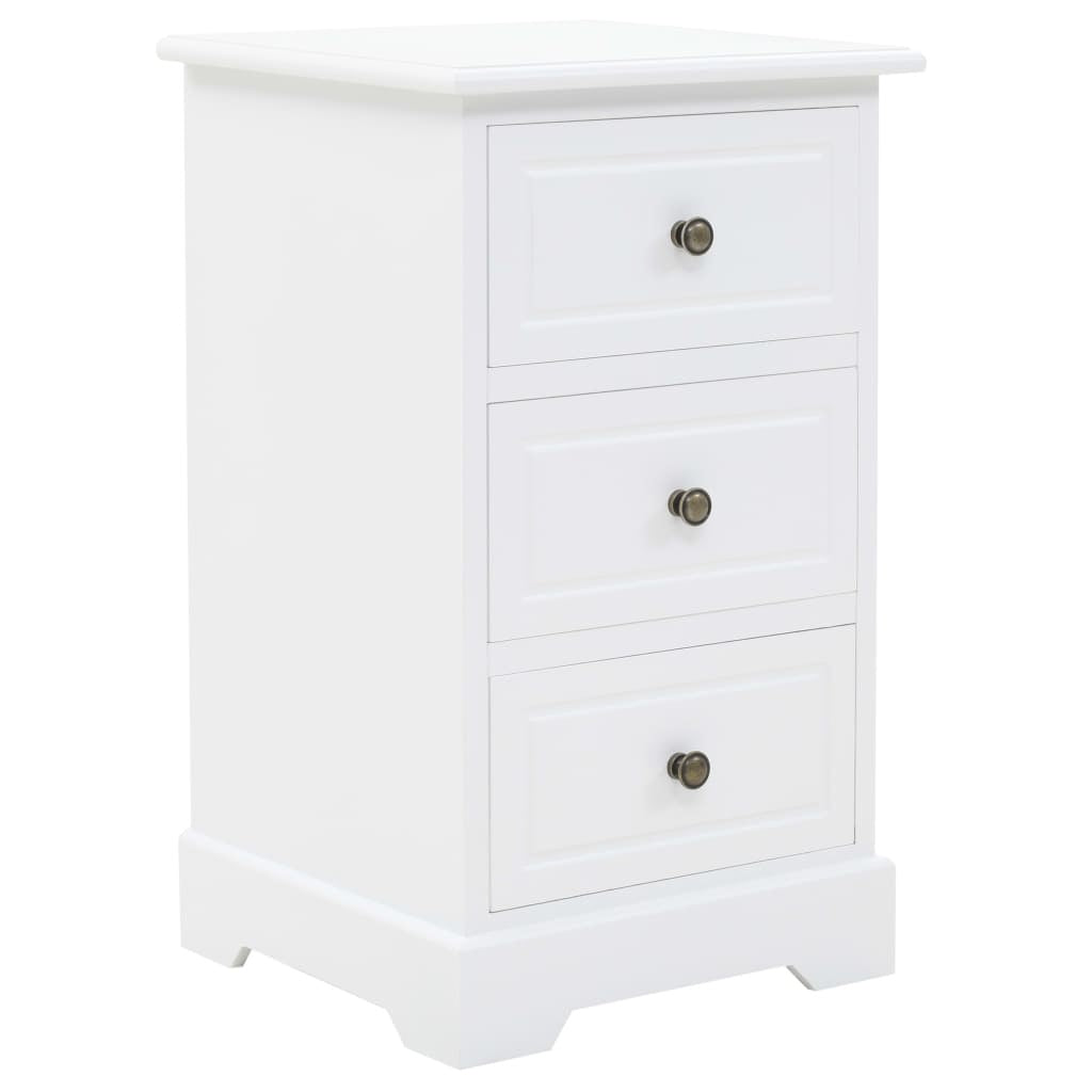 Anna Bedside Cabinet MDF and Pinewood 35x32x59 cm