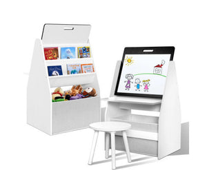 Tatum Keezi Kids Bookshelfs Child Bookcases Kids Easel Whiteboard Magazine Rack Desk