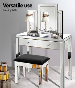 Mirrored Furniture Dressing Console Table Hallway Hall Sidebaord Drawers