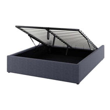 Load image into Gallery viewer, Aquila Headboard &amp; Fabia Bed Base Package Queen - Charcoal
